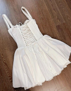 “Milky Mirage’ little baby doll birthday dress.