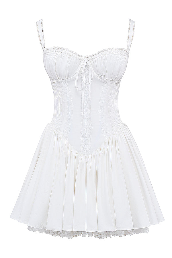 “Milky Mirage’ little baby doll birthday dress.